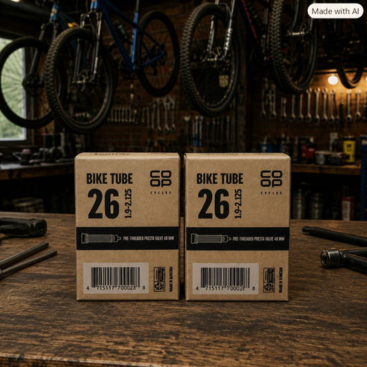 2-Pack Mountain Bike Inner Tube 26 Inch Presta Valve 48mm - Durable & Reliable