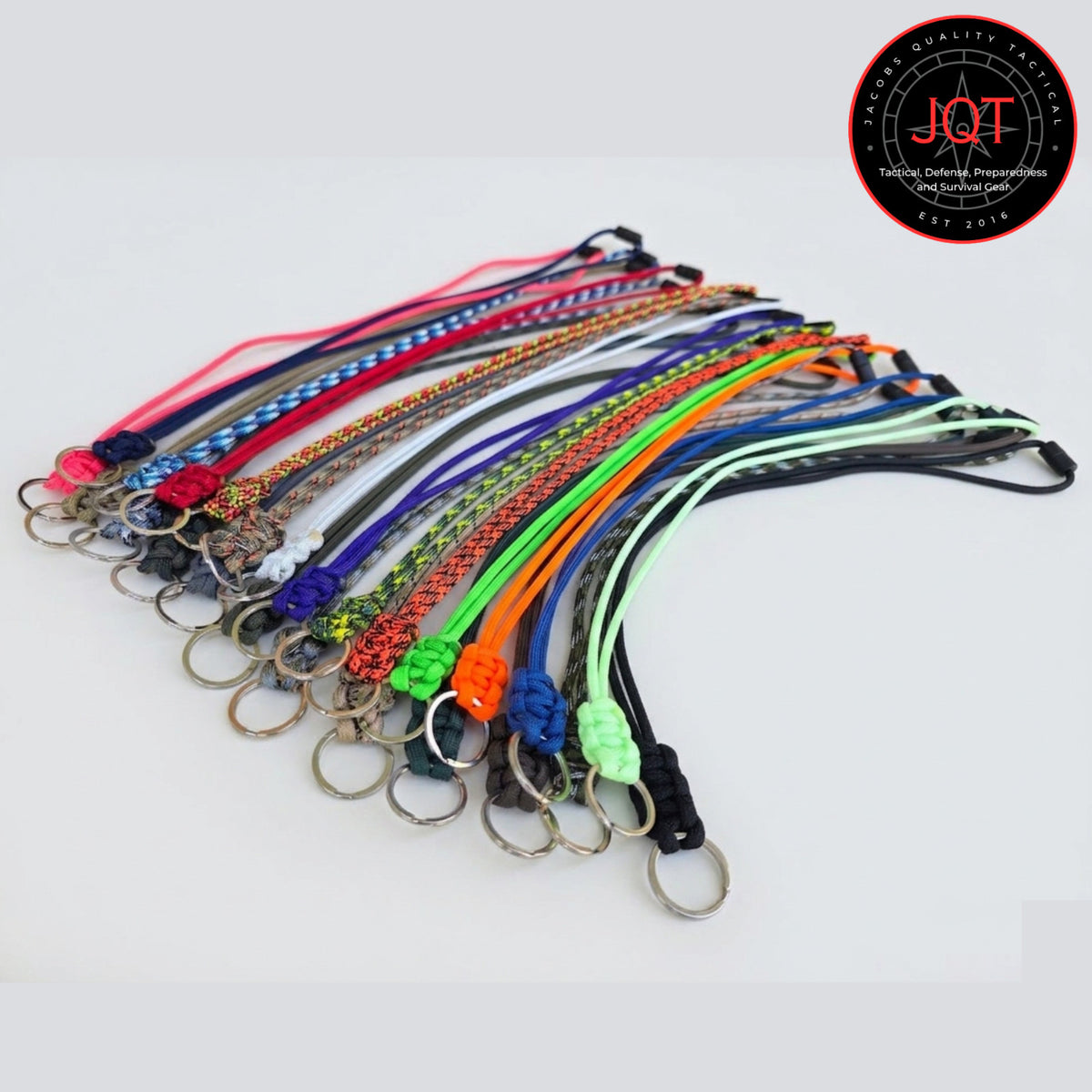 Paracord Neck Lanyard with Safety Breakaway for Keys, Badges, Tools
