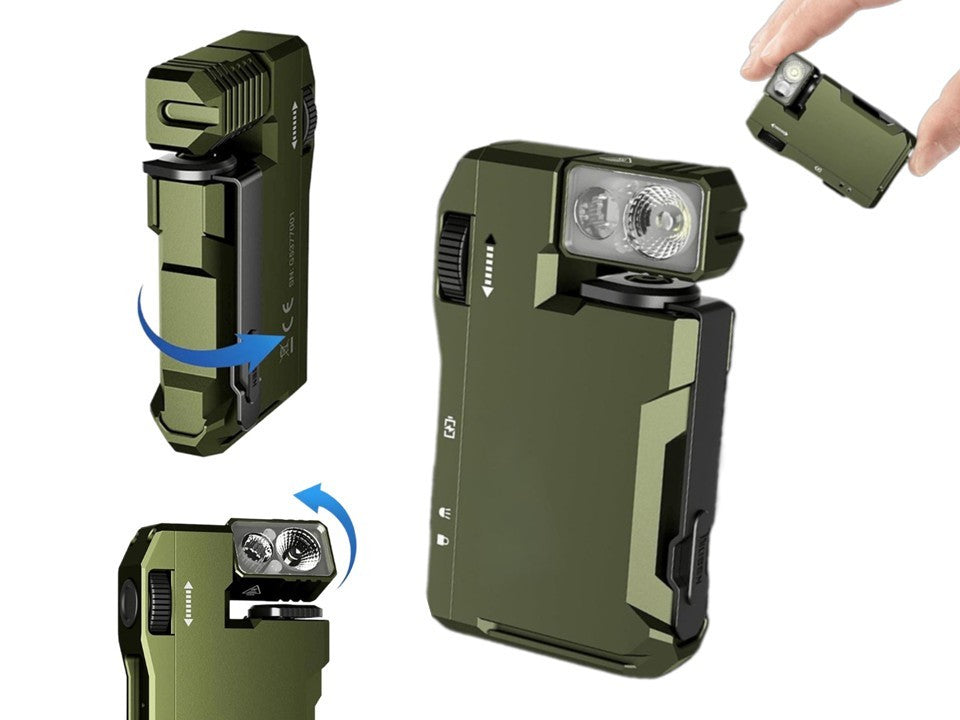 400LM Portable Mini Waterproof EDC Flashlight for Camping Emergency Use