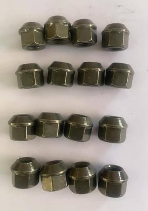 16pcs M10x1.25 ATV UTV Wheel Lug Nuts Hex 17mm Replacement for Yamaha Honda Suzuki Kawasaki Arctic Cat