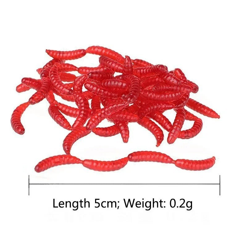 Artificial Earthworm Fishing Lures 5cm Soft Baits for Freshwater Fishing