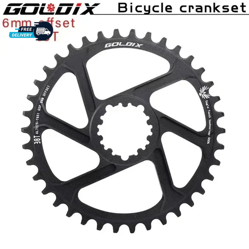 MTB Chainring 30T-38T Direct Mount 3 Bolt Offset 0-6mm for 9-12 Speed Bikes