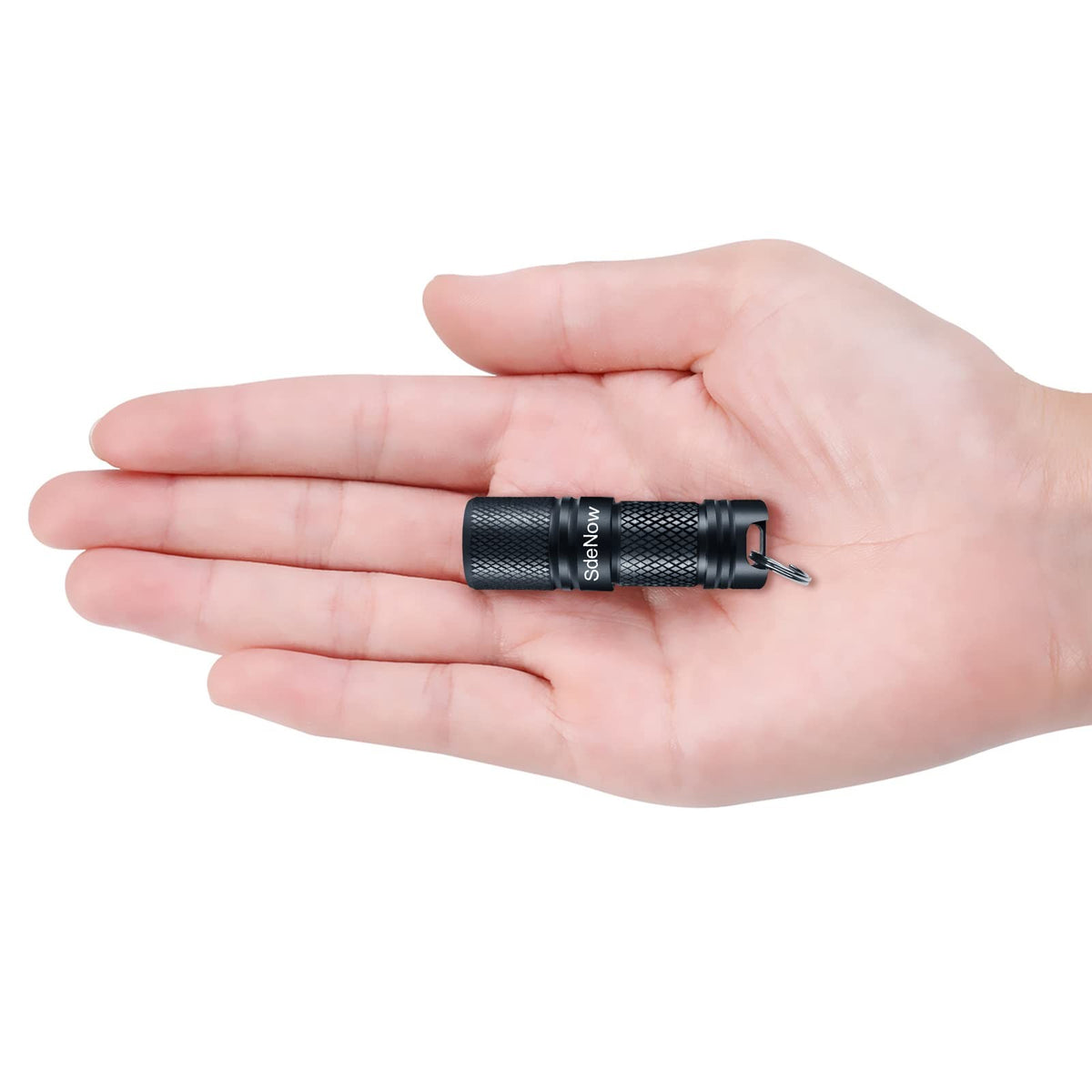 Mini Rechargeable LED Keychain Flashlight with Micro USB, Waterproof & Shockproof
