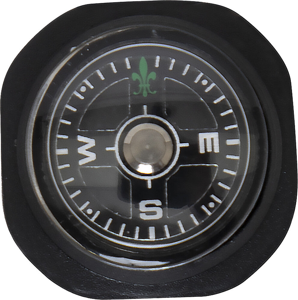 Black Sportsman Watch Band with Wrist Compass - Small, Lightweight, Waterproof
