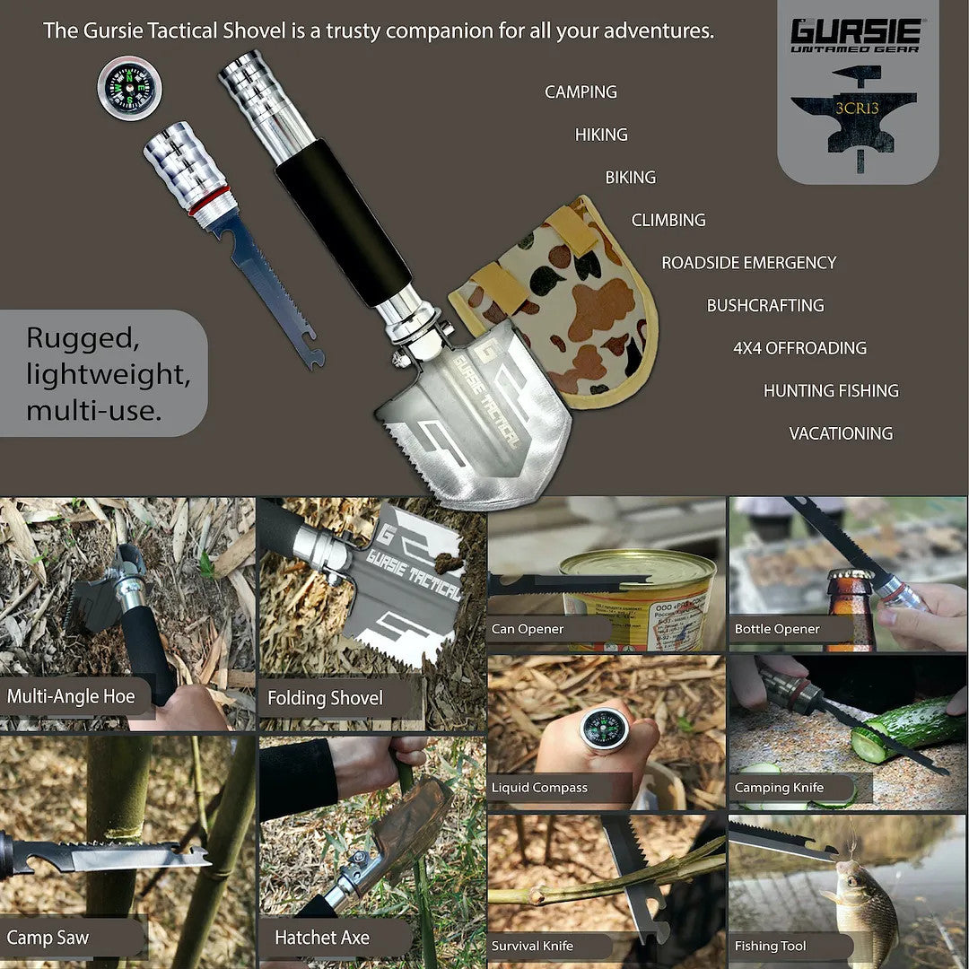 Men's Tactical Survival Gear Kit - Emergency Camping Hiking Travel Equipment