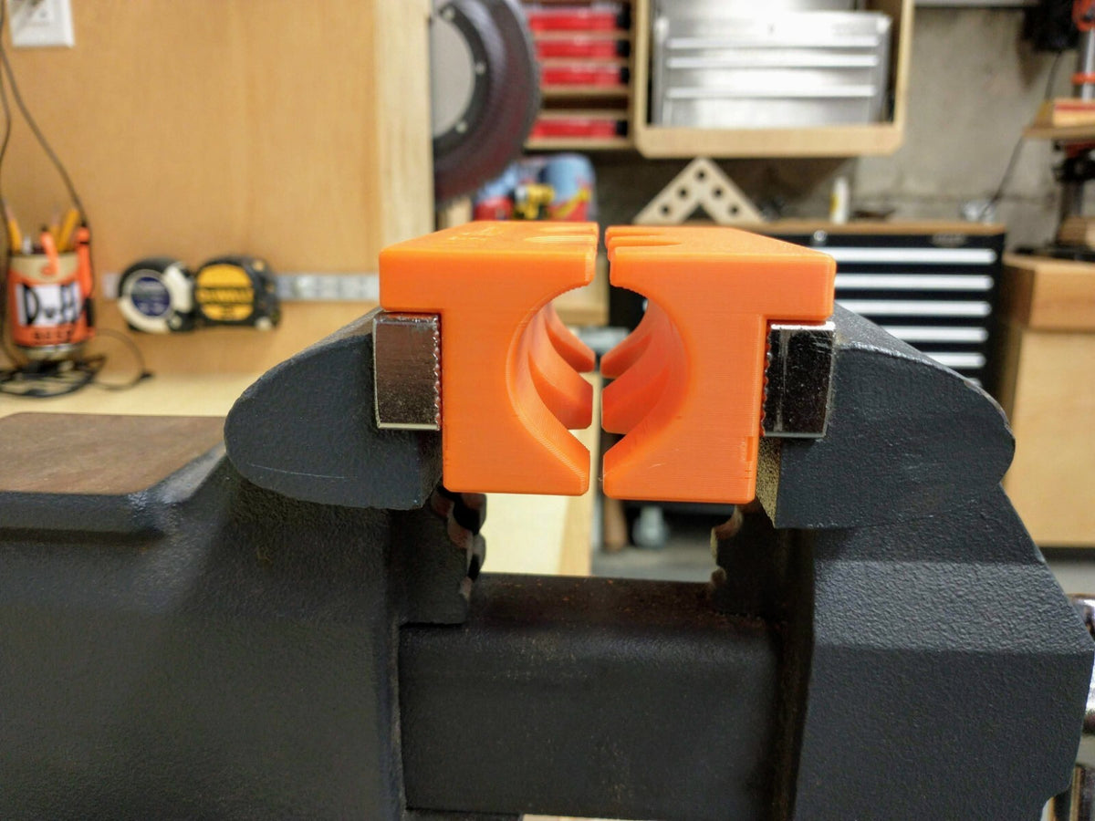 Suspension Fork Steerer Tube Vise Clamp Block Holder for Overhaul /