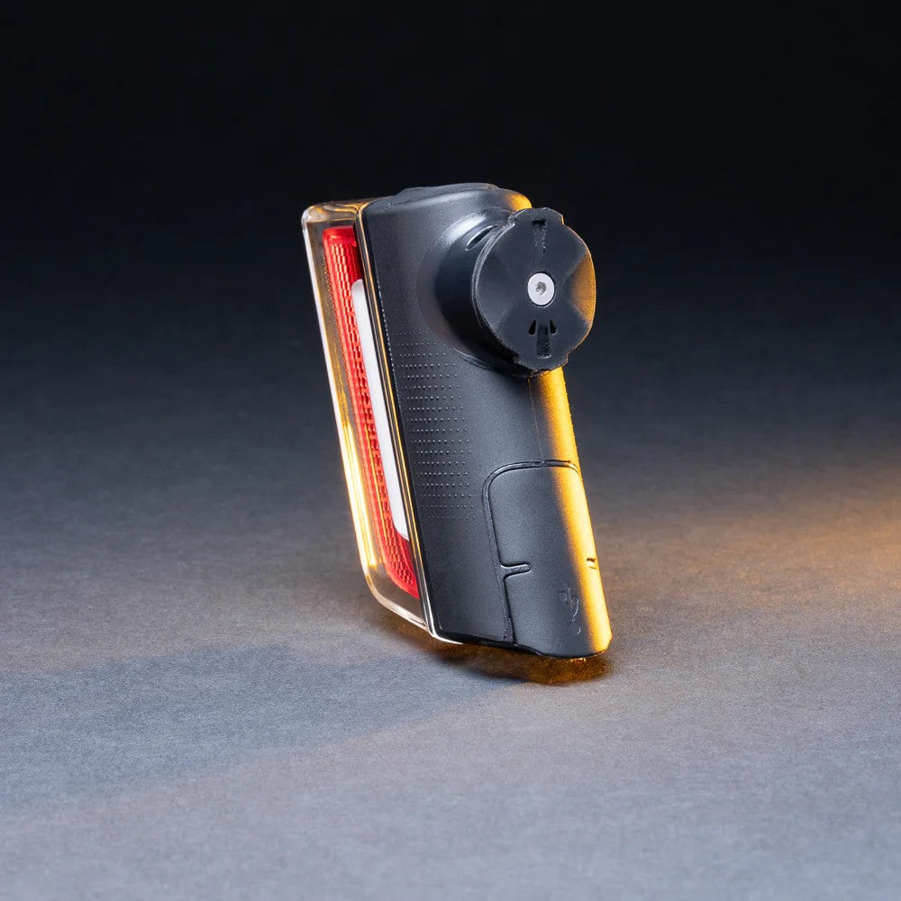 Bike Tail Light with Side Amber & Red Downward Lighting – Rechargeable USB-C
