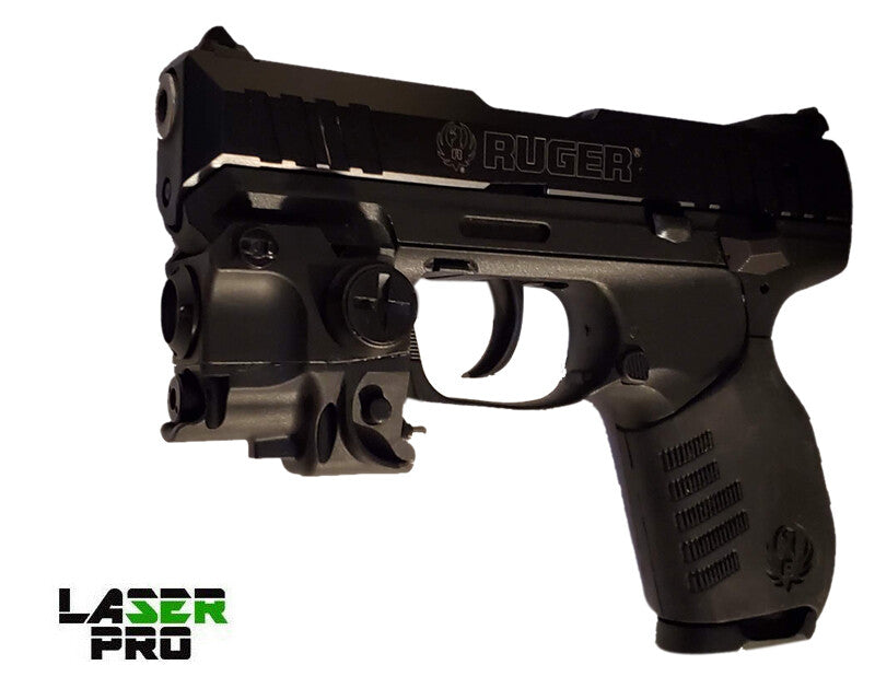 Green with LED Light for Pistols & Sub-Compact Rails