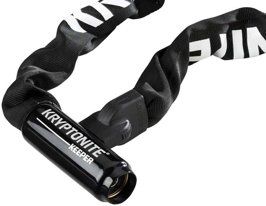 120cm Steel Bike Chain Lock with Key and End Link Design - Heavy Duty Security