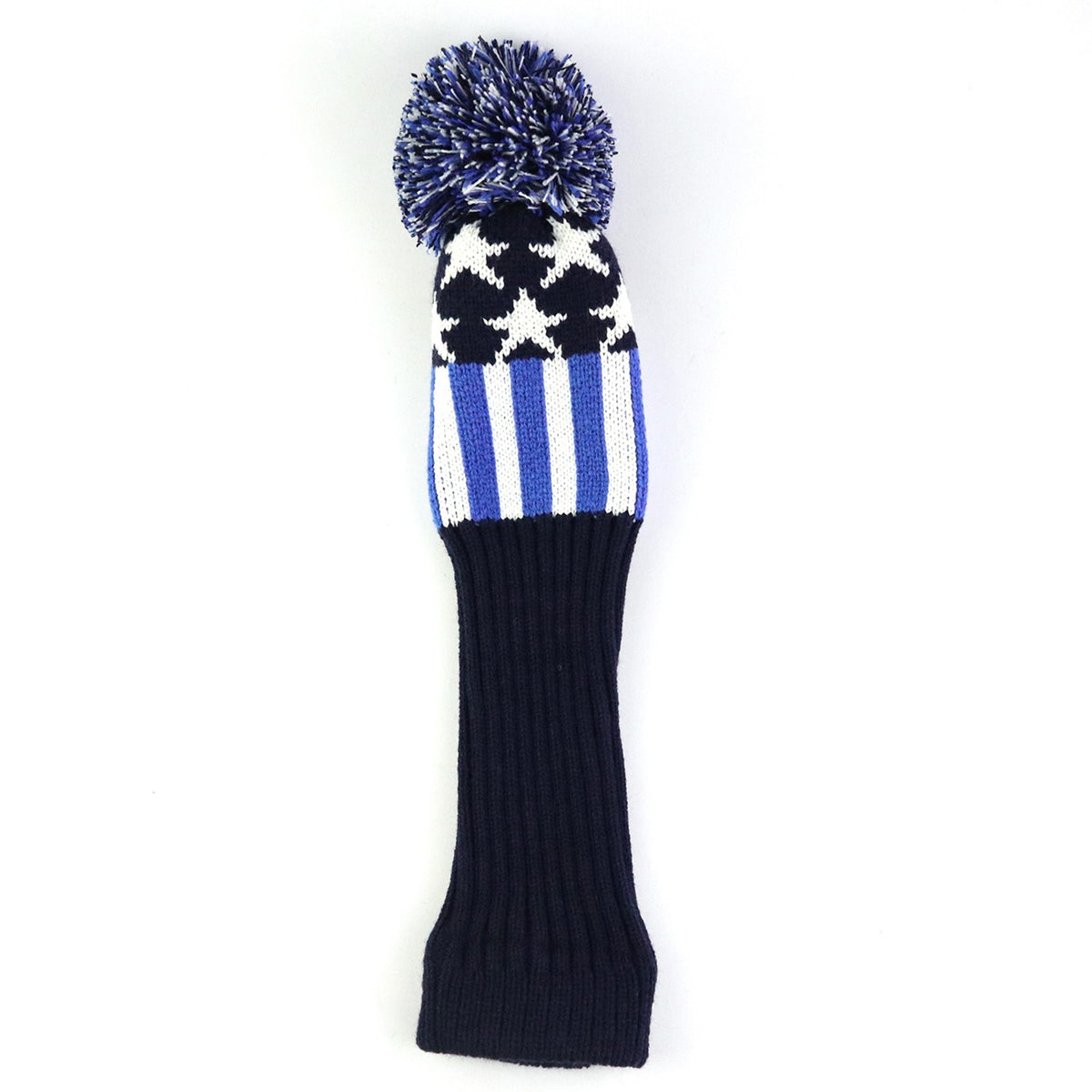 3-Piece Knitted Golf Club Head Cover Set for Fairway Woods & Drivers
