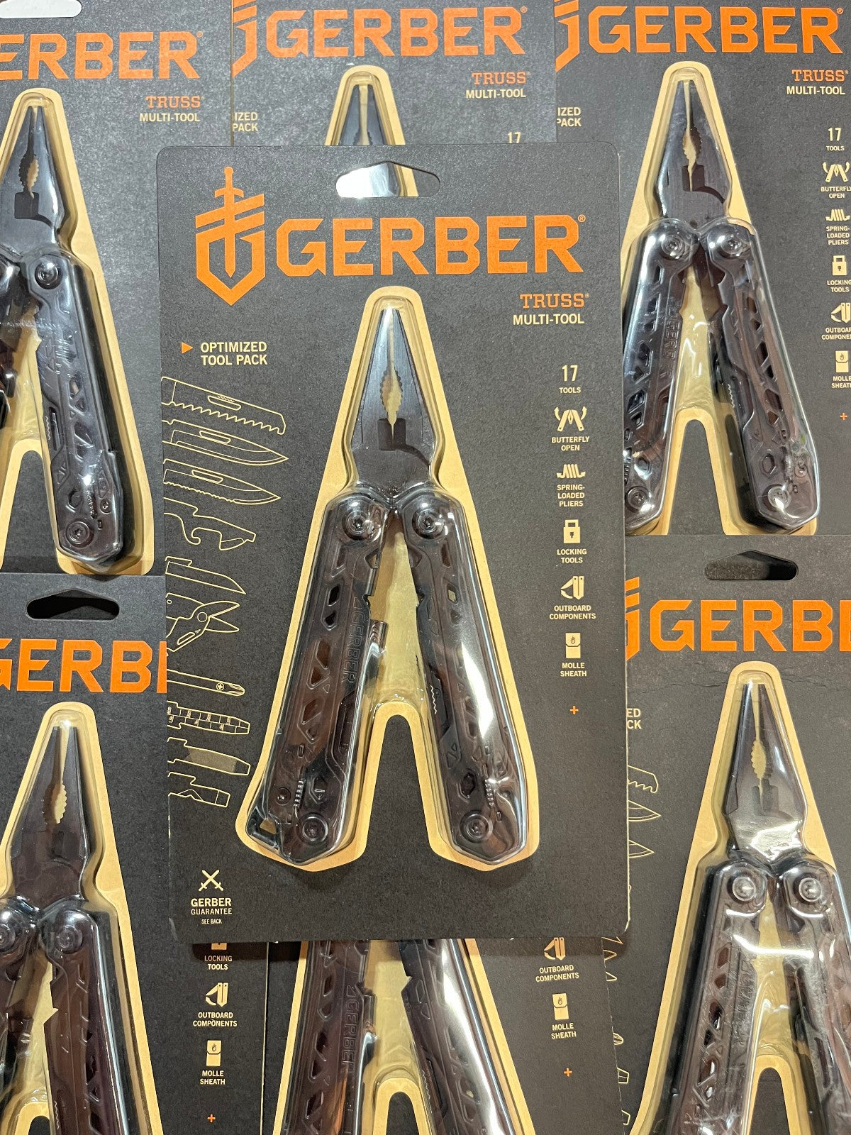Gerber Multi-Tool Pliers with Folding Knife and 17-in-1 Functions