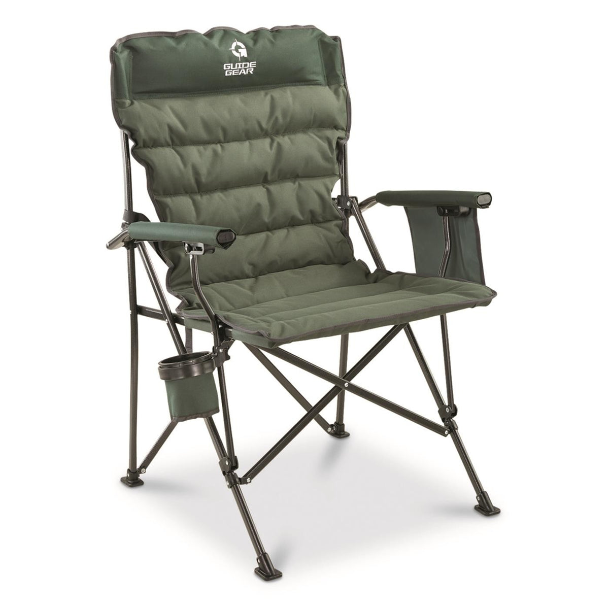 Oversized XL Camping Chair 500 lb Capacity Padded Foldable Camp Seat