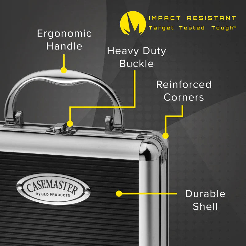 Casemaster Ternion Nine-Dart Aluminum Dart Case - Holds 9 Darts