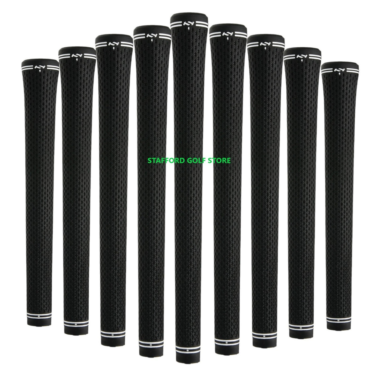 Golf Grip Set - True Temper ICON Midsize & Standard Rubber Grips for Clubs