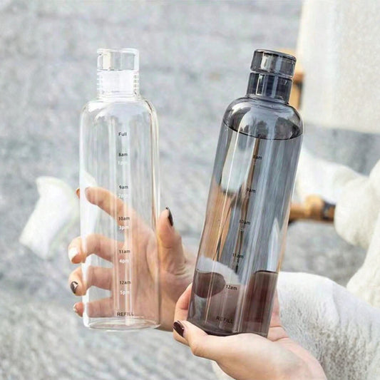 Motivational 500ml BPA-Free Water Bottle with Time Marker for Gym & Travel