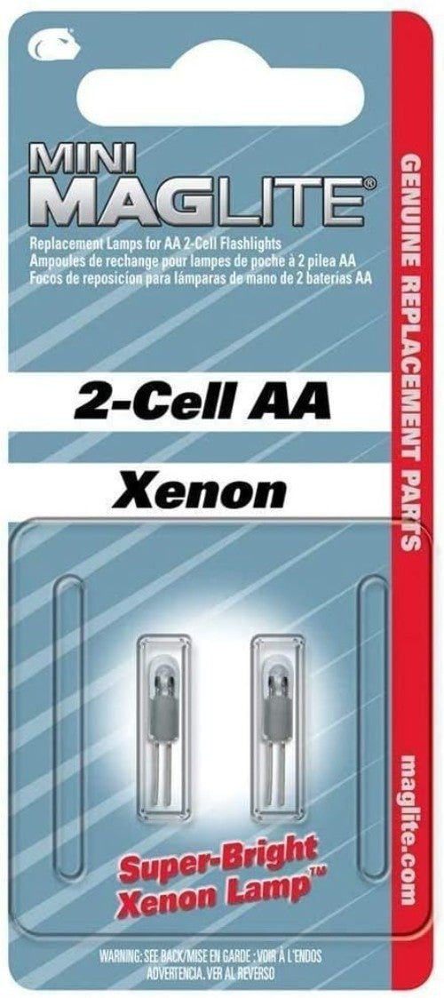 Halogen Replacement Bulbs 2-Pack for Mini Maglite Flashlights