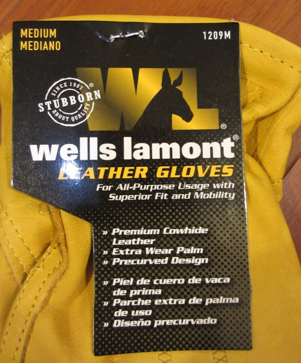 Heavy Duty Leather Work Gloves - All Sizes, Cowhide, Reinforced Palm