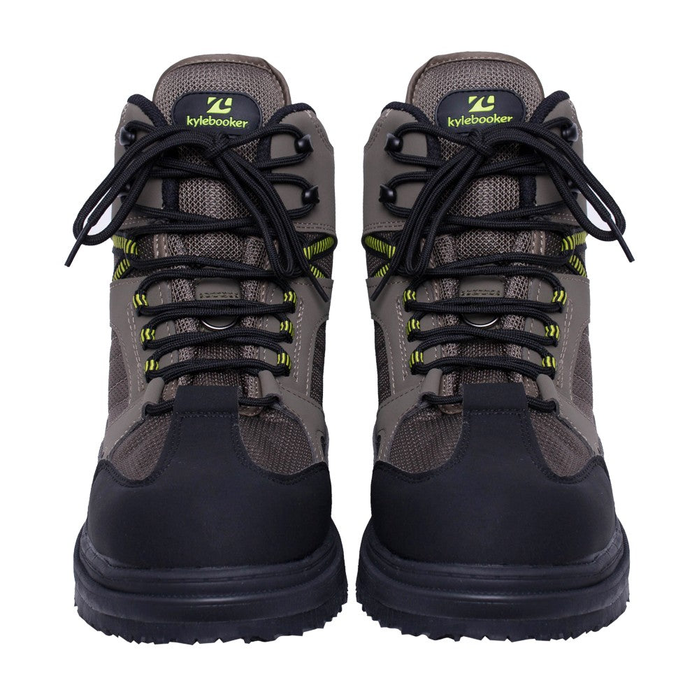 Wading Boots Fishing Shoes with Rubber & Felt Sole for Fly Fishing