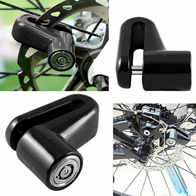Motorcycle Bicycle Scooter Disc Brake Lock Anti-Theft Security Lock Black