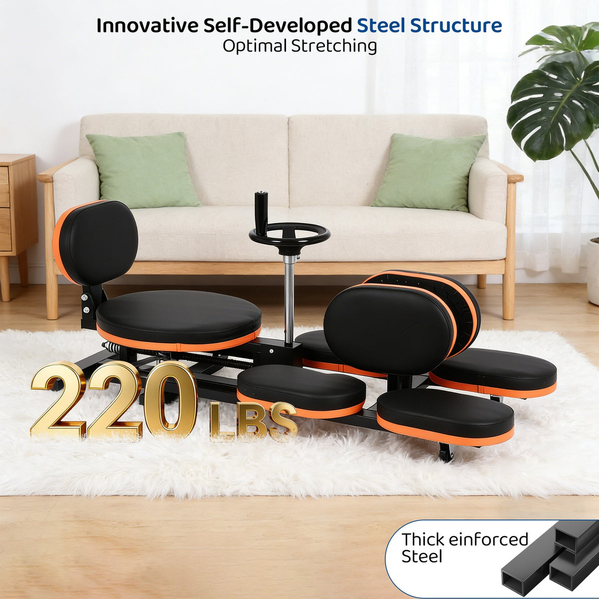 Adjustable Leg Stretcher Machine for Flexibility & Gym Use