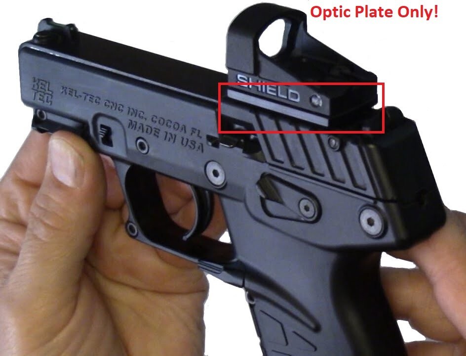 Red Dot Optic Mount Adapter Plate for Kel-Tec P17 - Universal RMSc Footprint