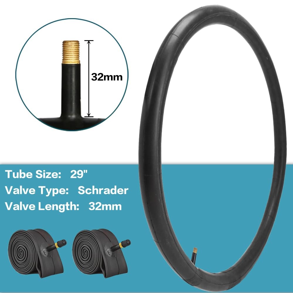 29x2.125 Bike Tires with Tubes and Levers 2 Pack for Mountain Bikes