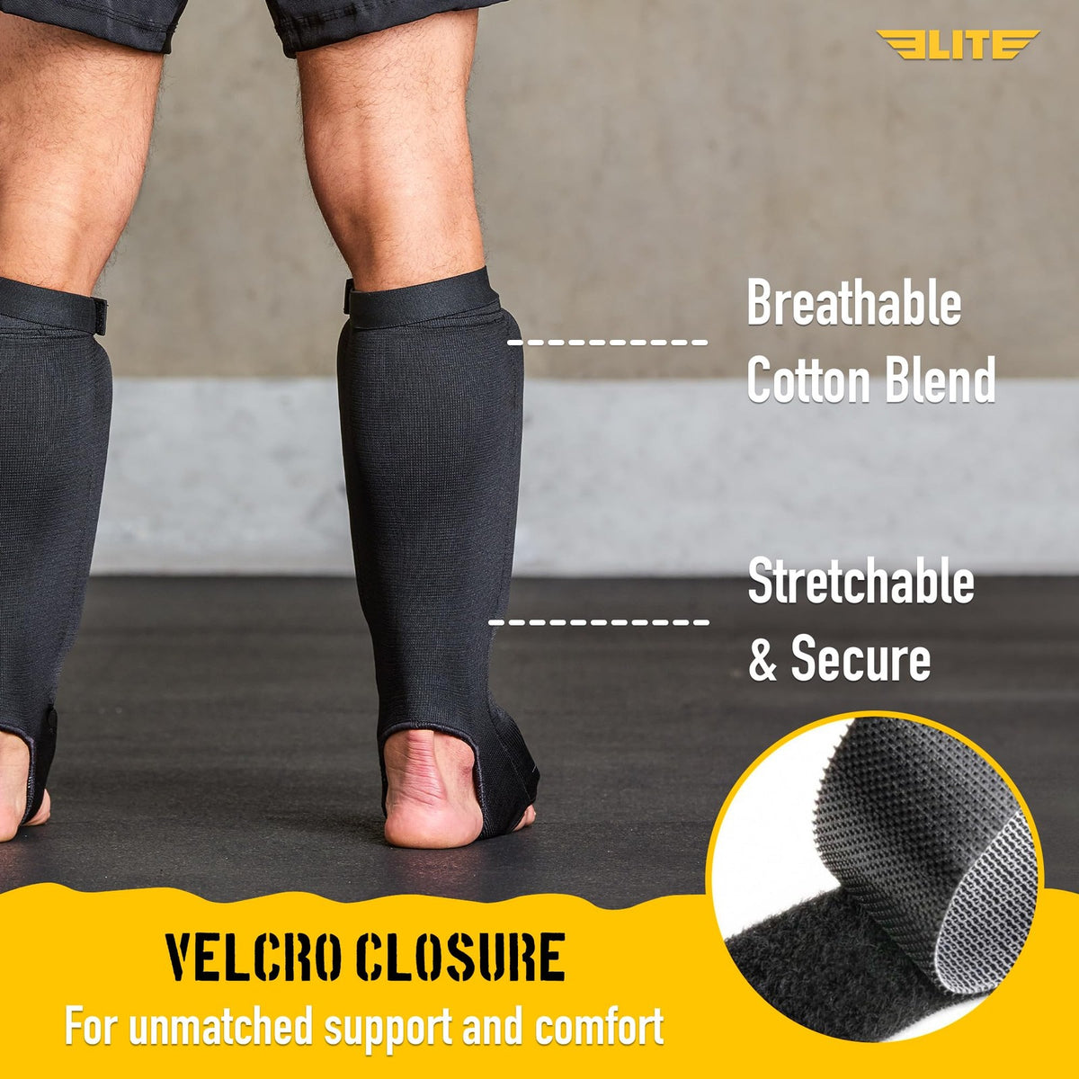 MMA Kickboxing Shin Guards with Instep Protection for Sparring & Training