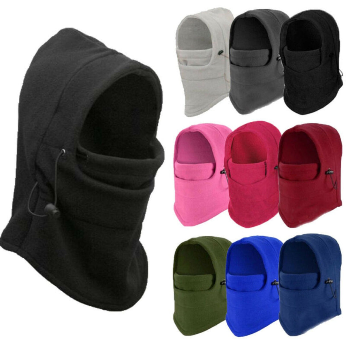 Thermal Fleece Balaclava Mask - Winter Full Face Ski & Snowboard Hat