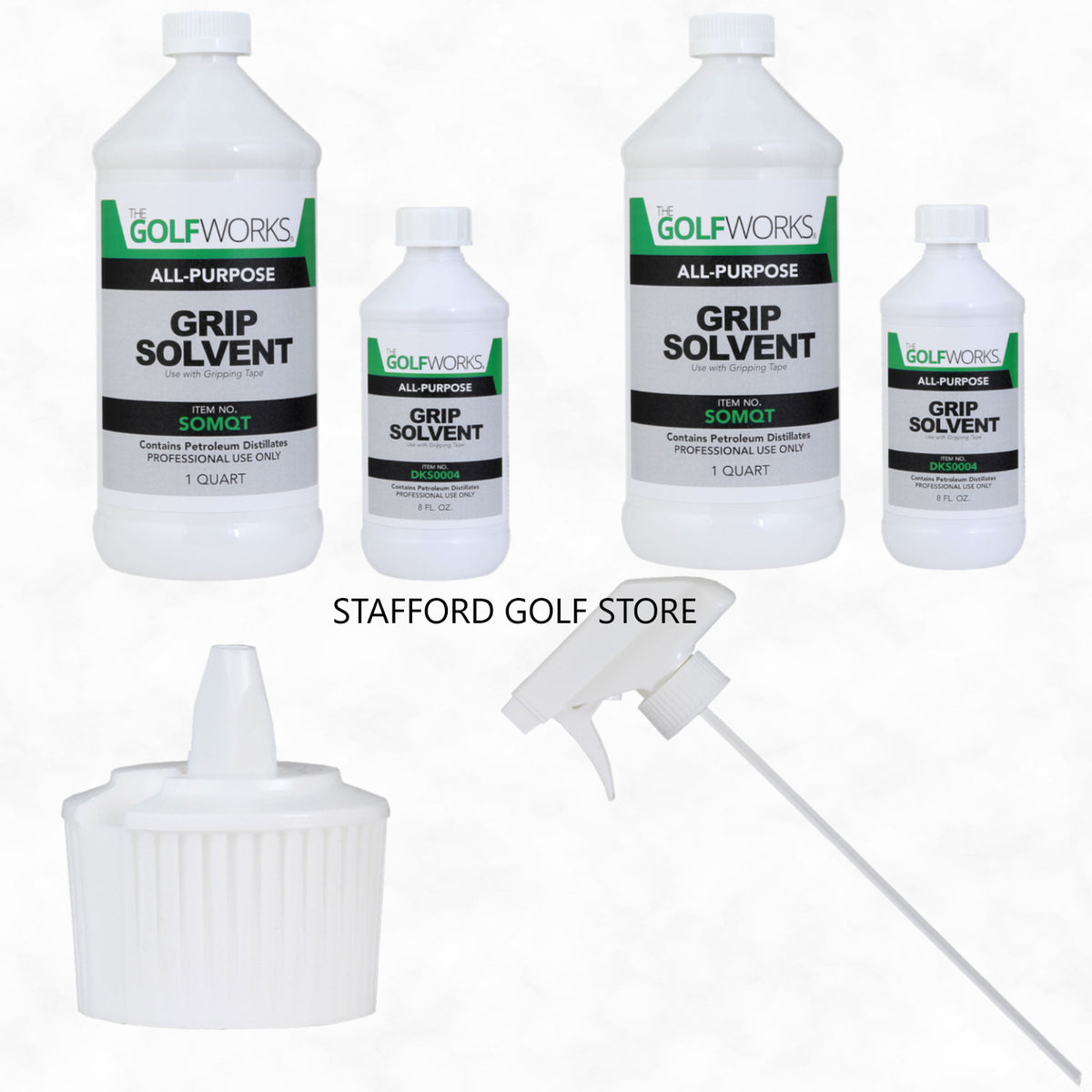 Golf Grip Solvent Citrus Formula 8oz and Quart for Golf Club Installation