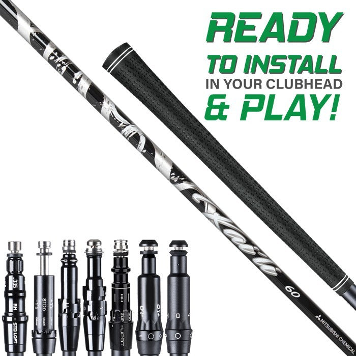 Golf Shaft Mitsubishi Kai'li White Stiff Flex with Adapter & Grip