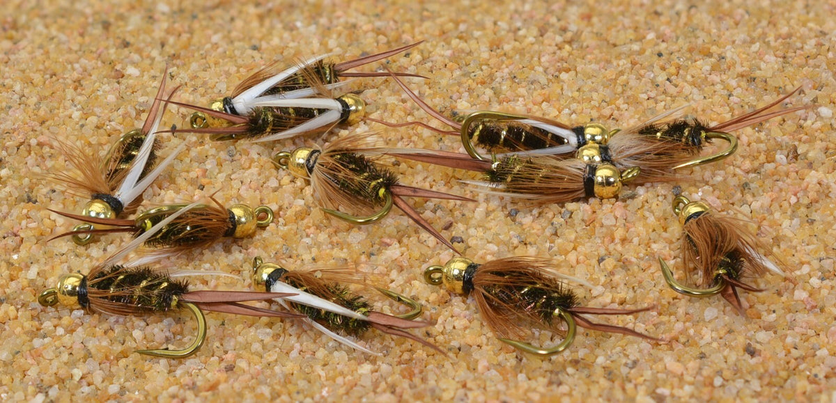 Tungsten Bead Head Prince Nymph Flies - Fishing Hooks for Fly Tying