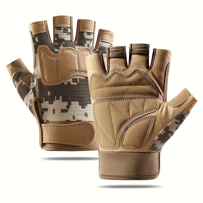 Tactical Half-Finger Gloves for Motorcycle Cycling & Outdoor Activities