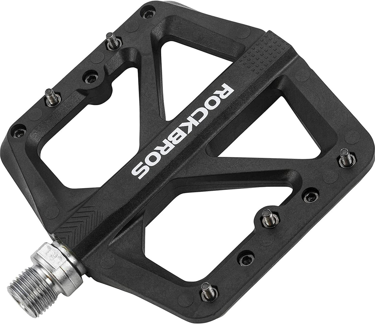 Lightweight Nylon Bicycle Pedals with DU Bearings - 9/16 Inch Widened Platform