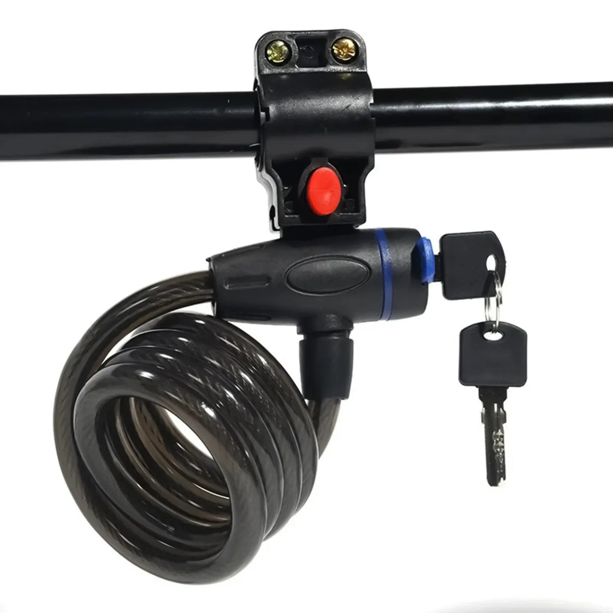 Heavy Duty Bicycle Cable Lock with 2 Keys - Secure Bike & Scooter Security Chain