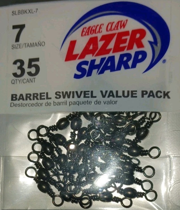 Lot of 169 Fishing Hooks and Swivels Set - Berkley & Eagle Claw Tackle Assortment