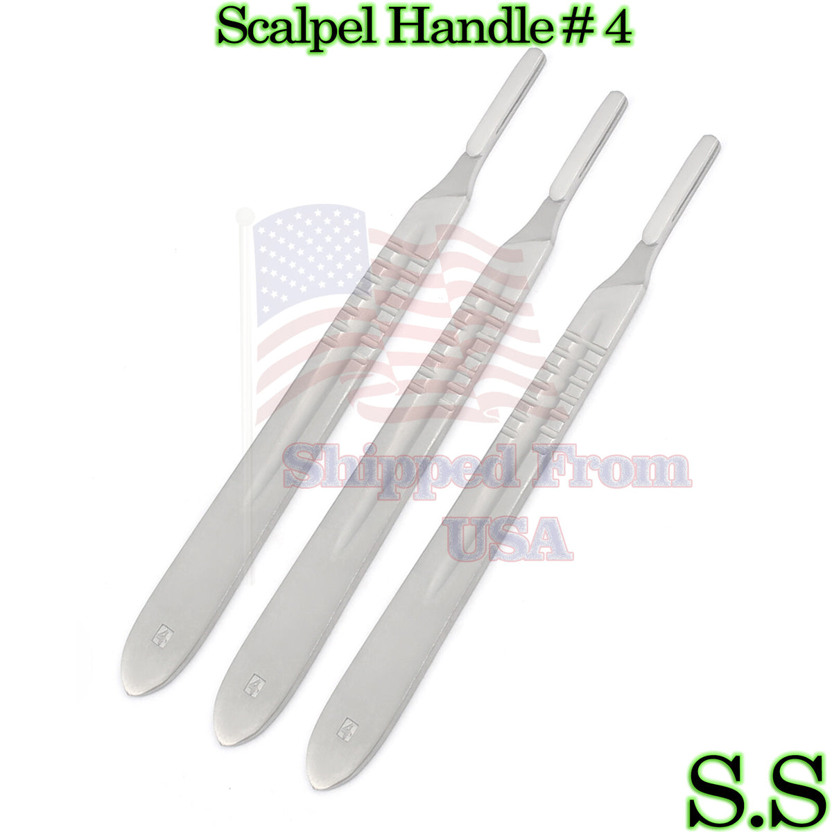 Stainless Steel Scalpel Handle Set #4 Surgical Medical Instruments