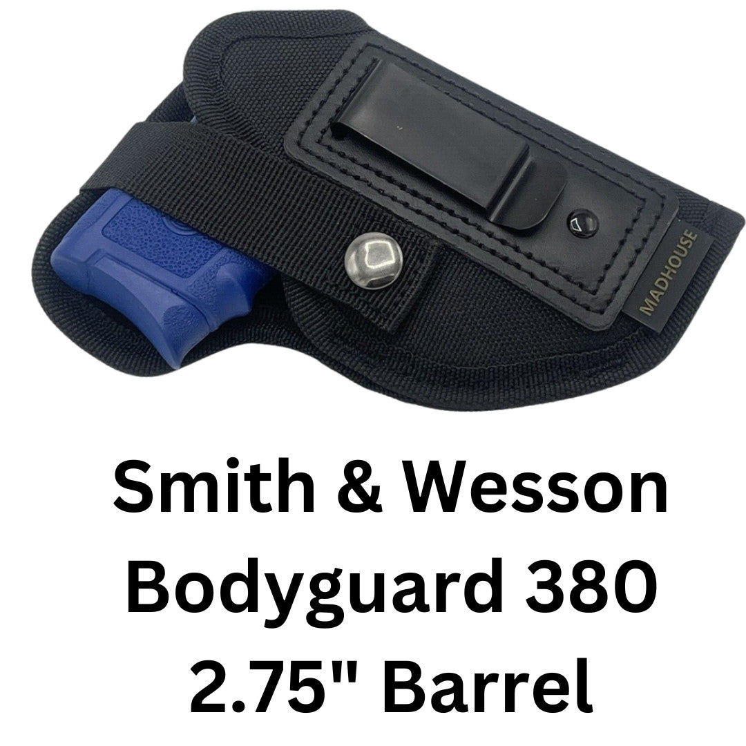 Ruger LCP 380 Holster with Safety Strap - Inside/Outside Waistband Concealed Carry