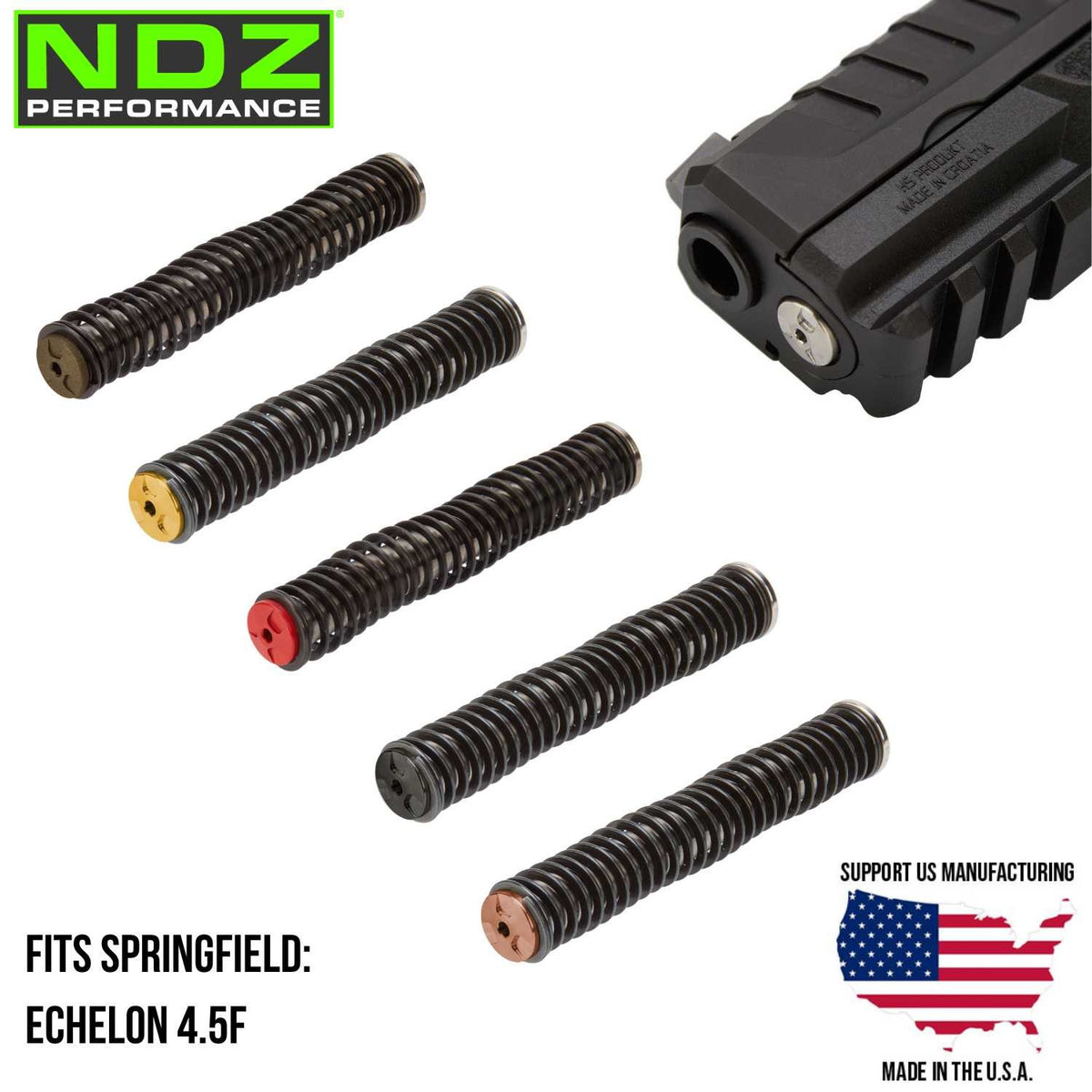 Stainless Steel Guide Rod Assembly for Springfield Echelon 4.5F - Full Size, Multiple Finish Options