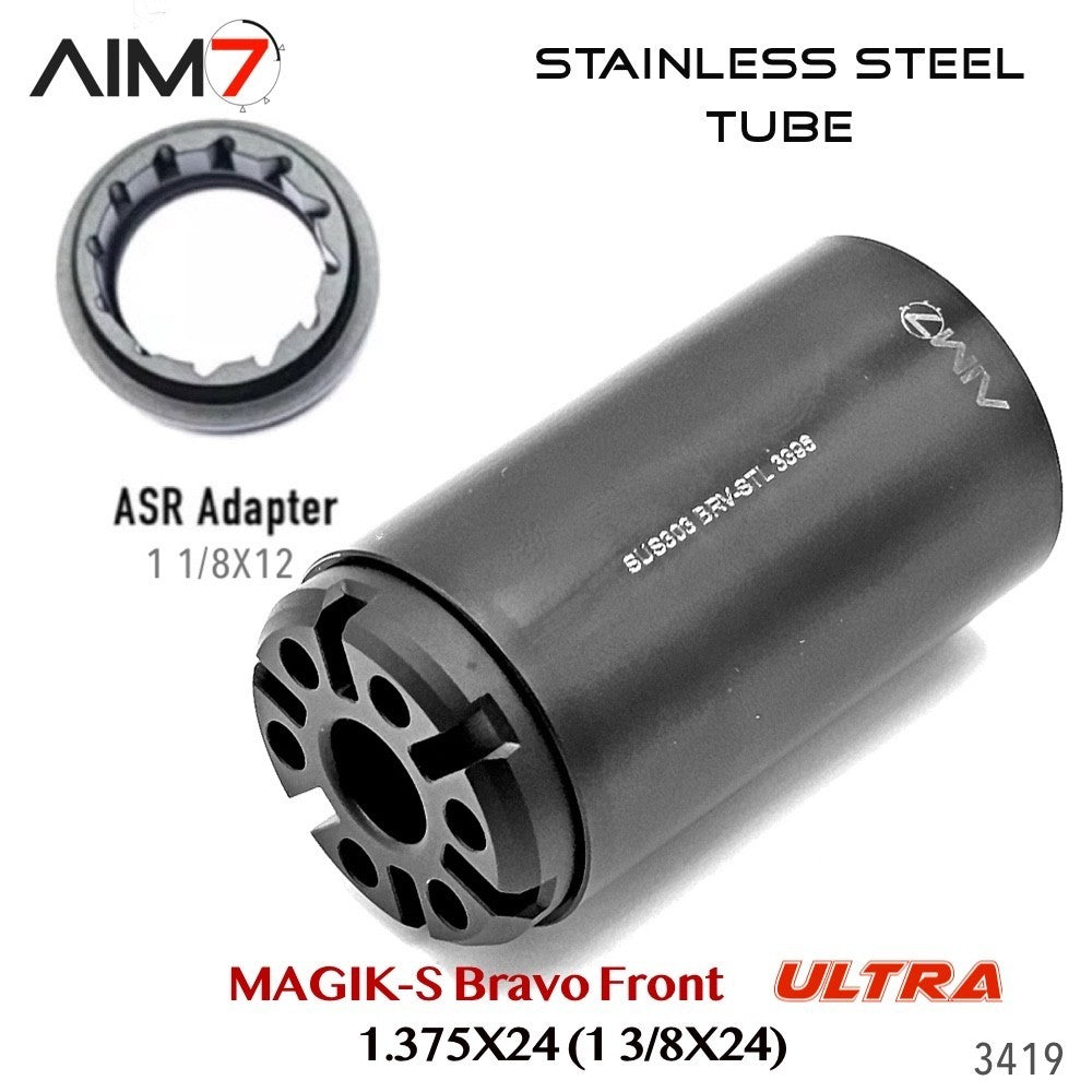 Modular Tube Assembly 1.375x24 HUB for Bravo-Pattern Systems - Stainless Steel