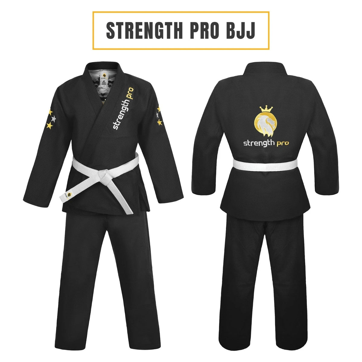 Men's Lightweight Preshrunk Jiu Jitsu Gi with Belt for Martial Arts Training