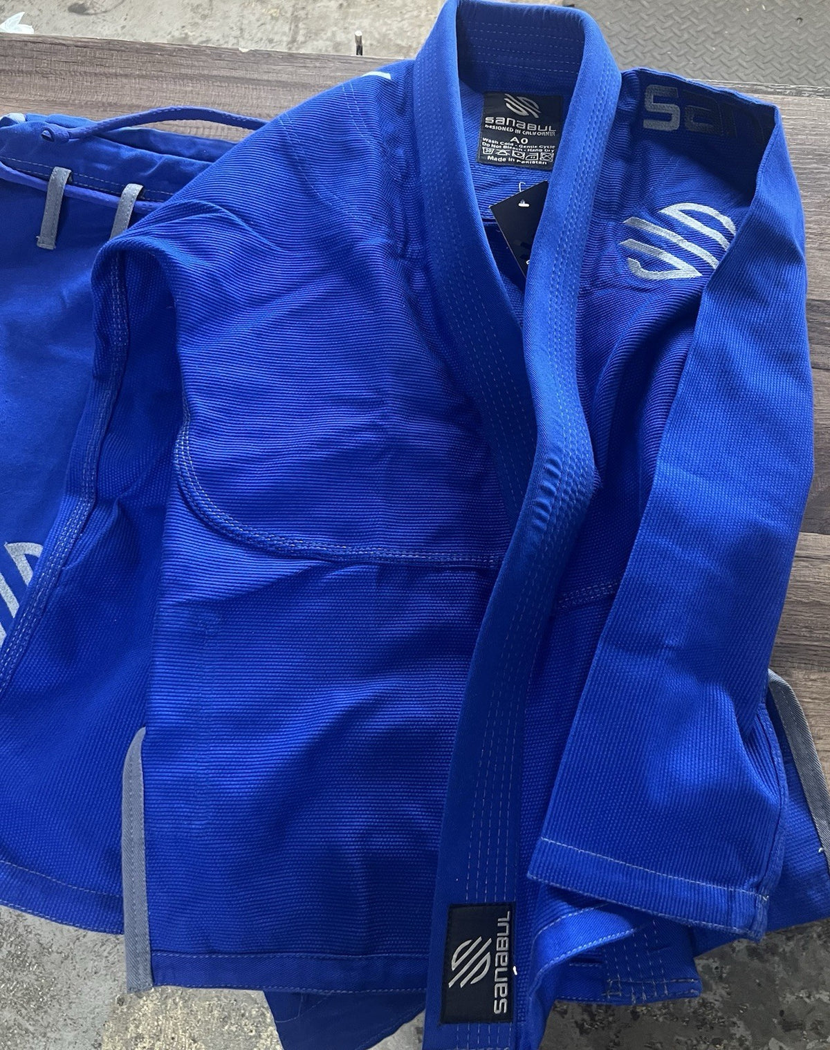 Sanabul Size A0 Jiu Jitsu Gi Uniform Jacket & Pants Blue Model Zero