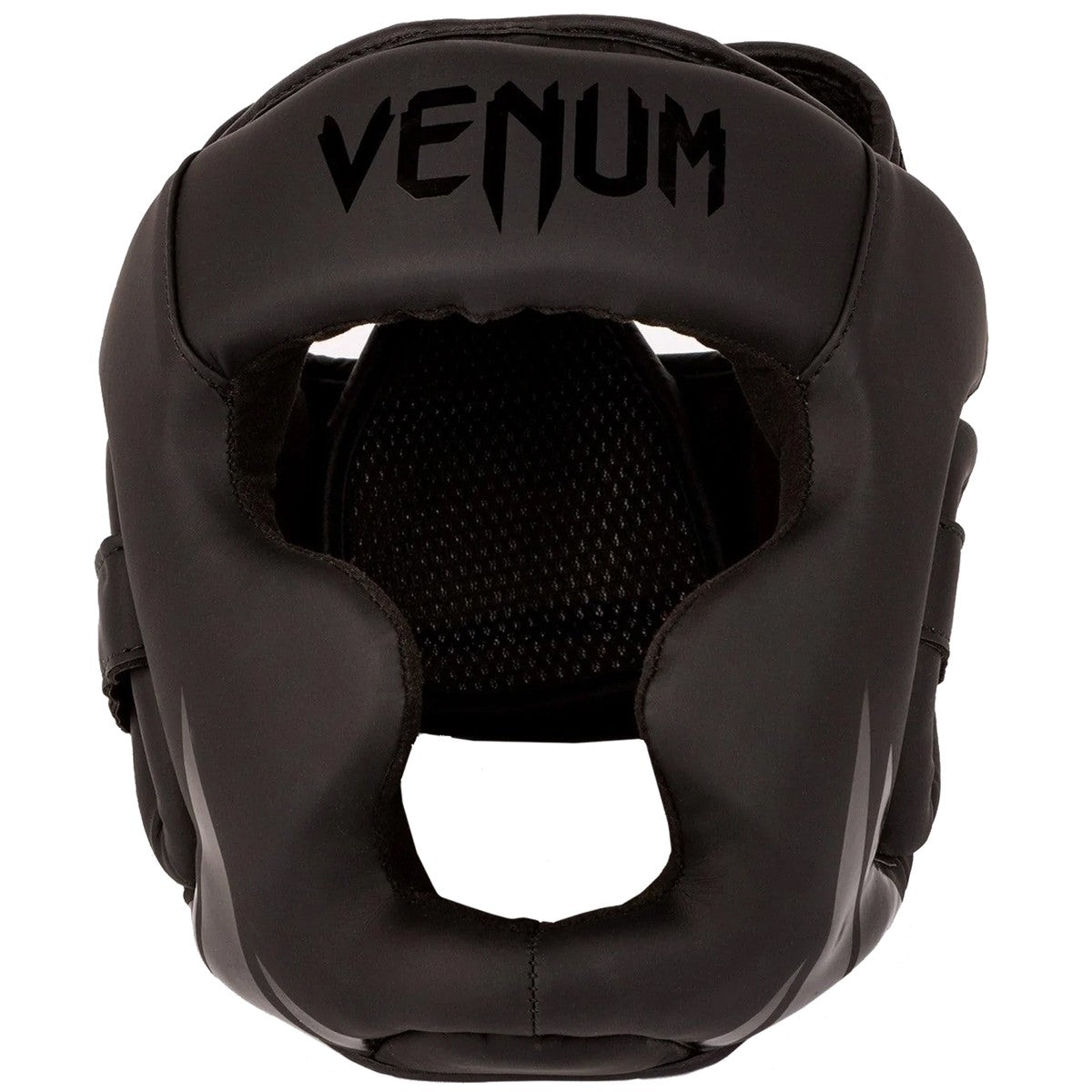 Kids Boxing Headgear Training Helmet Black/Black Adjustable Fit