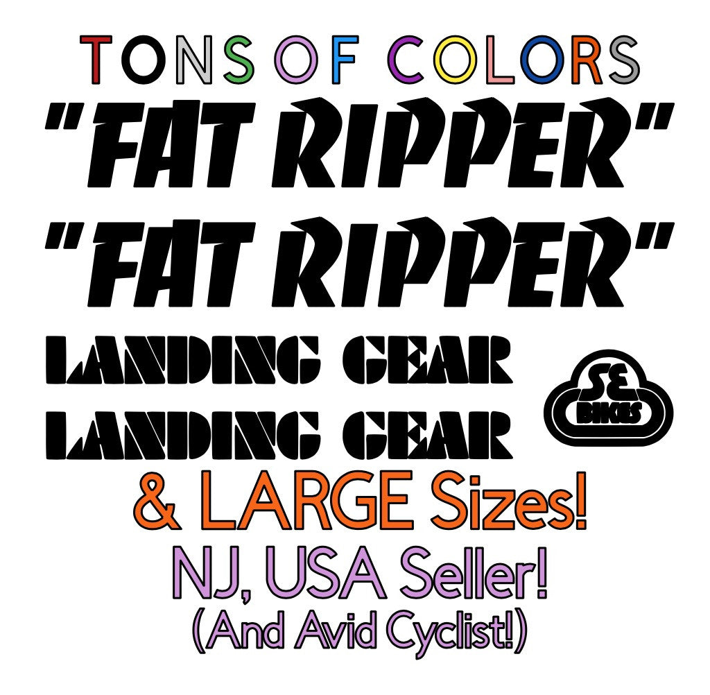 5 Piece Vinyl Decal Set for Racing Karts - Custom Colors & Sizes