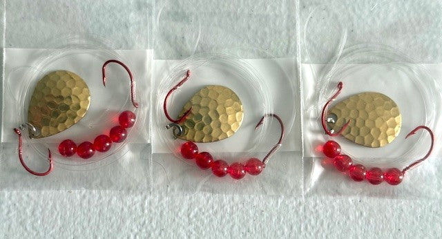 Walleye Crawler Harness Pack with 30 Rigs & Size 3 Colorado Blade - Freshwater Fishing Lures