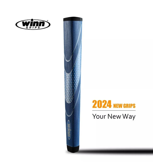 Winn 2024 Jumbo Lite Pistol Golf Putter Grip - Blue J8l-bl