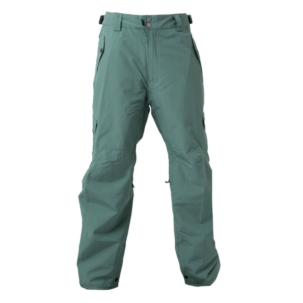 686 Defender Snowboard Pant Shell Waterproof Water-Resistant Cargo Size M Cypress Green
