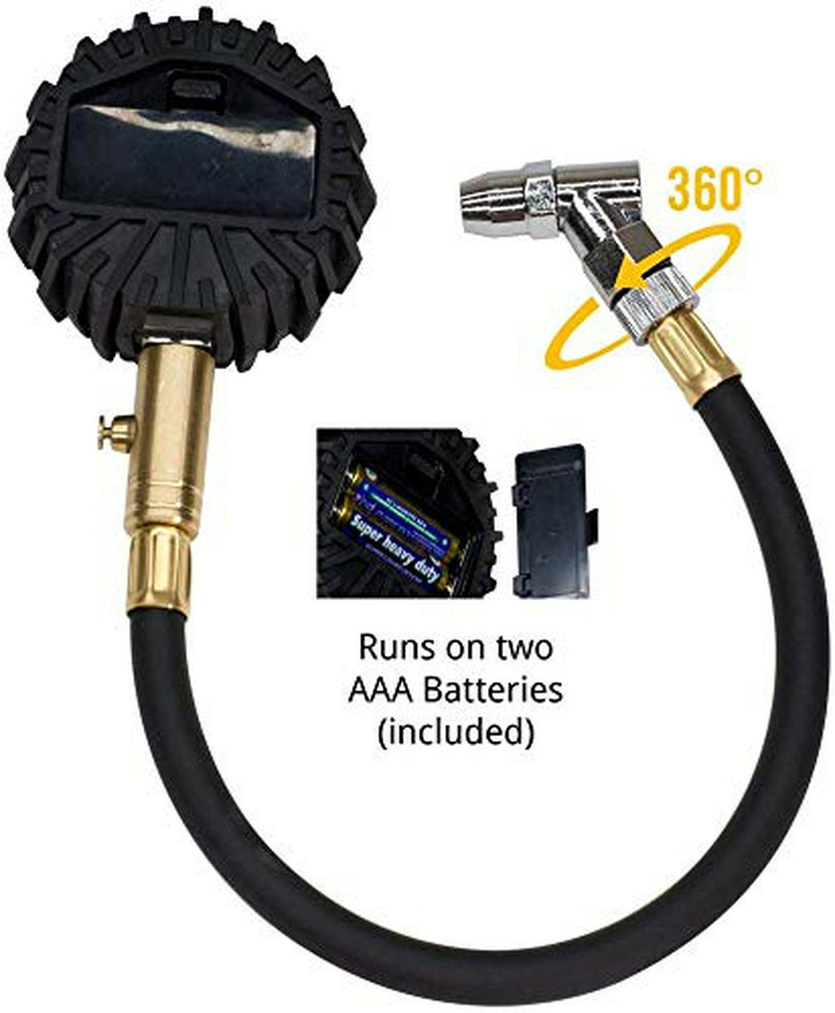 Digital Tire Pressure Gauge 100 PSI Professional Accuracy - JACO ElitePro