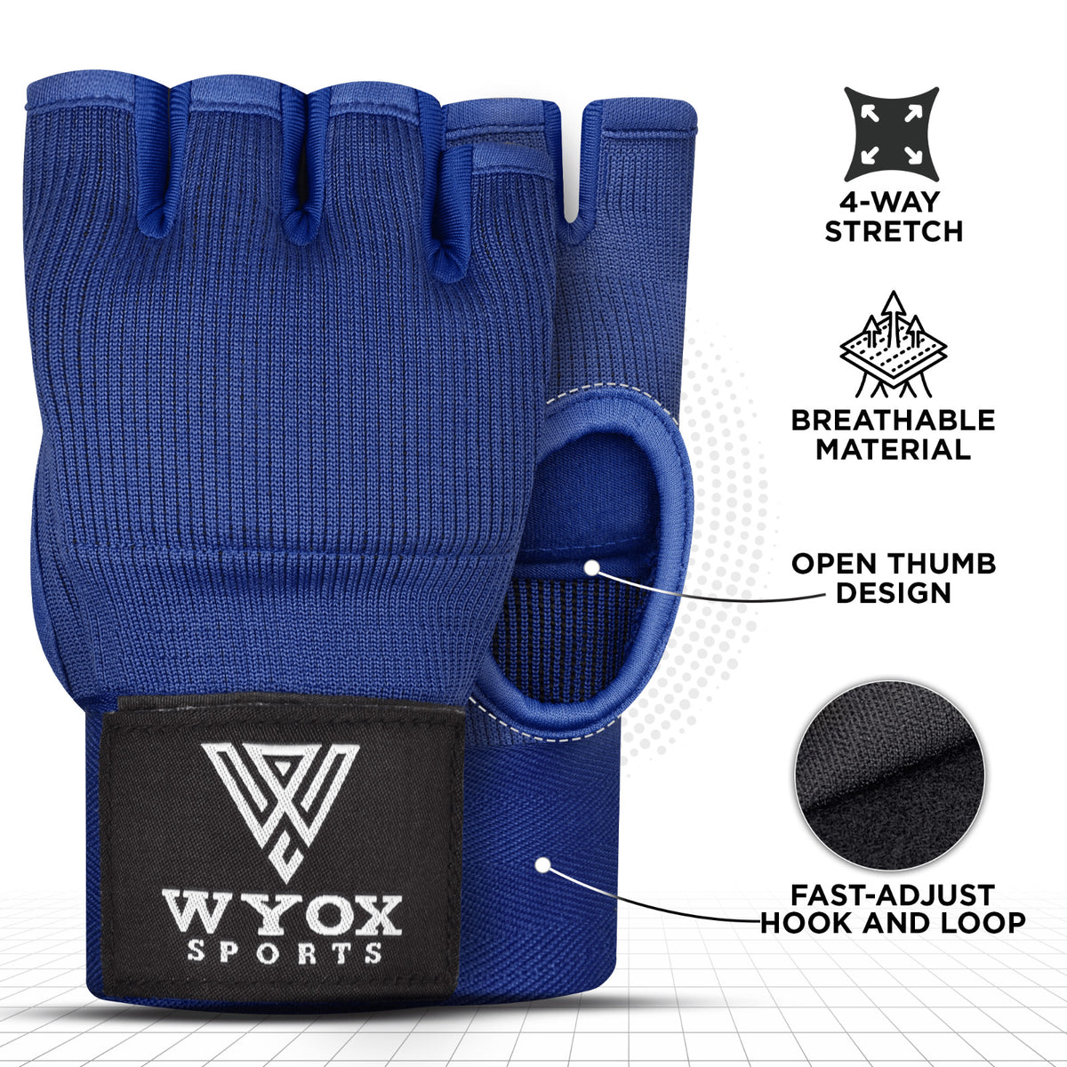 MMA Gloves & Boxing Hand Wraps Set for Kickboxing Sparring Training