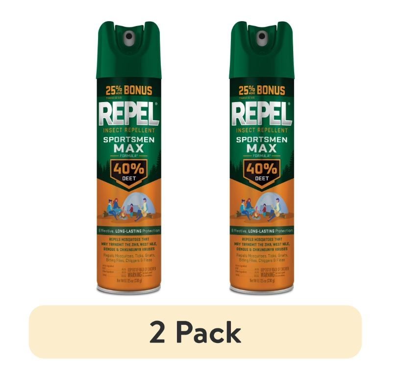 Insect Repellent Aerosol Spray 8.125 oz - Max Formula with 40% DEET for Mosquitoes, Ticks & More