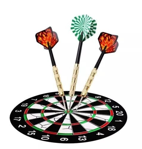Professional Steel Tip Darts Set 15pcs 14g Slim Barrel with 5 Flight Styles